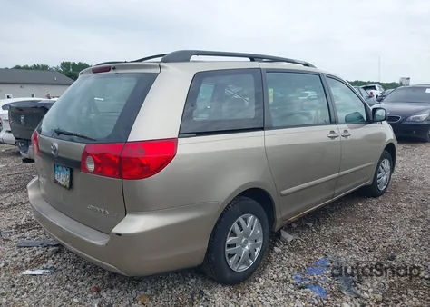 2006 Toyota Sienna Ce из США, поврежденный, VIN 5TDZA23C06S466121